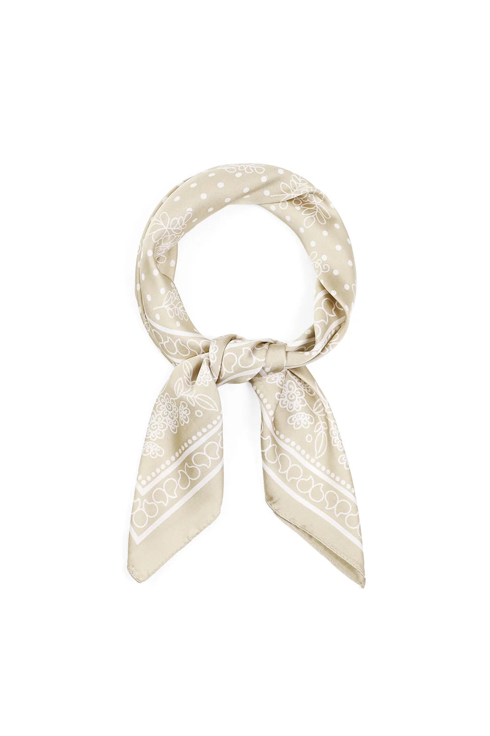 Silky Halstuch creamy Polka Dot