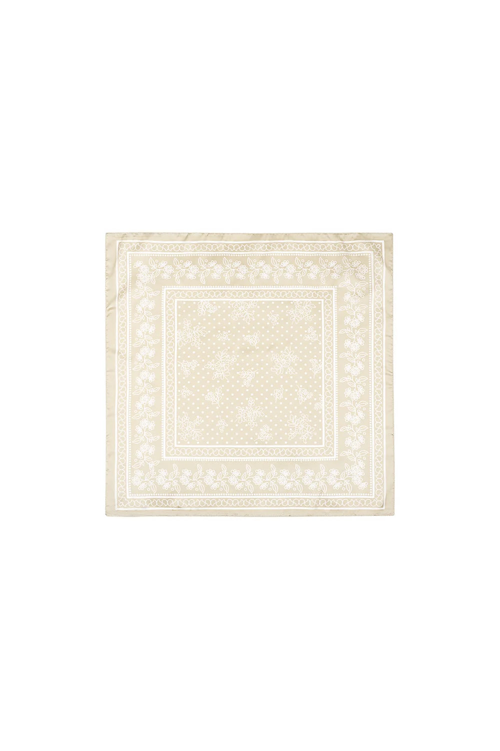 Silky Halstuch creamy Polka Dot